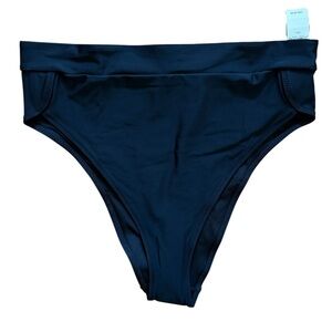 NWT aerie Black Bikini Bottom (L)